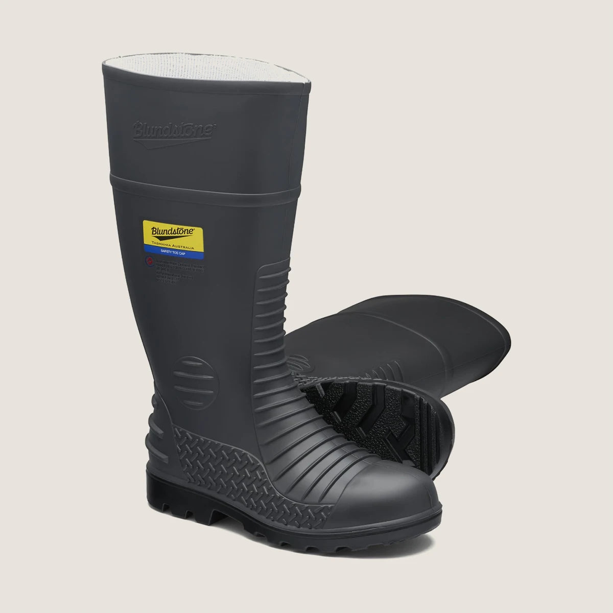 Blundstone Grey Safety Gumboots