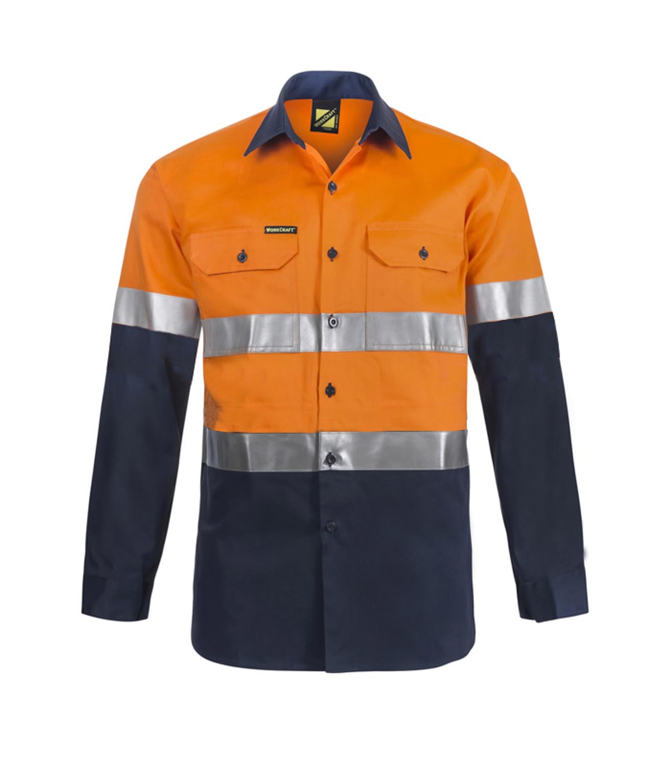 WS6030 - WorkCraft Lightweight Hi Vis Taped Drill Shirt