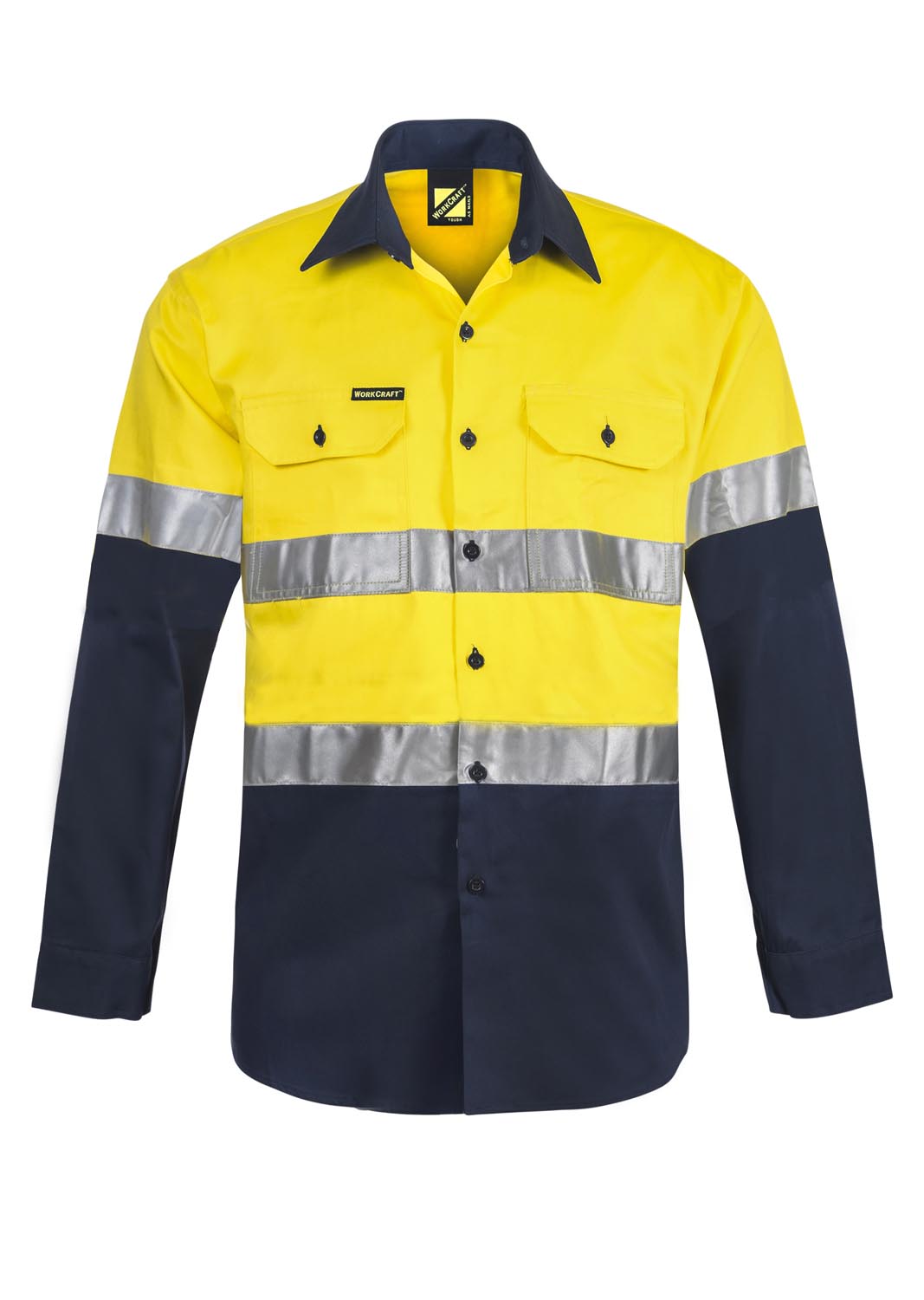 WS6030 - WorkCraft Lightweight Hi Vis Taped Drill Shirt