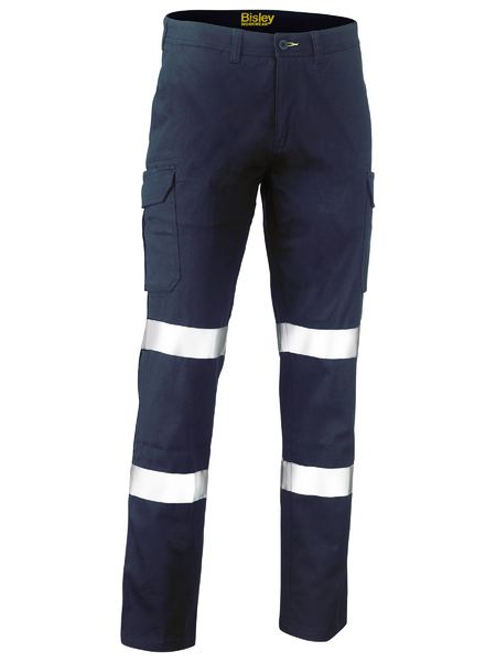 BPC6008T - Bisley Stretch Cargo Pants with Tape - Navy