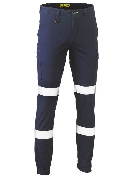 BPC6028T - Bisley Cuffed Stretch Taped Cargo Pants - Navy