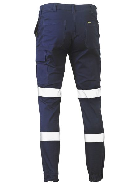 BPC6028T - Bisley Cuffed Stretch Taped Cargo Pants - Navy