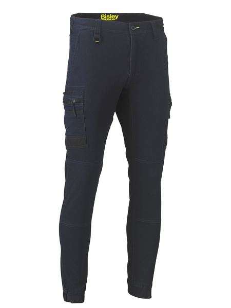 Bisley Flx and Move Stretch Denim Cargo Cuffed Pants
