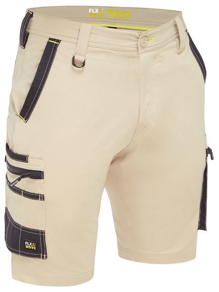 Bisley Flx and Move 4 Way Stretch Zip Cargo Shorts