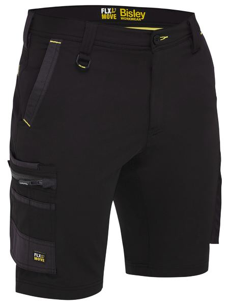 Bisley Flx and Move 4 Way Stretch Zip Cargo Shorts