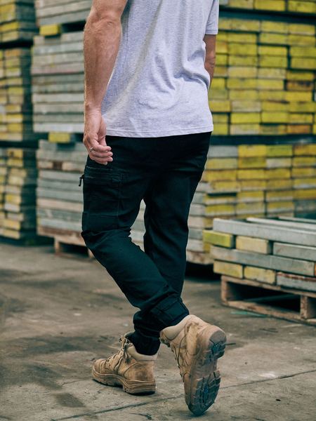 Bisley Flx and Move Stretch Denim Cargo Cuffed Pants