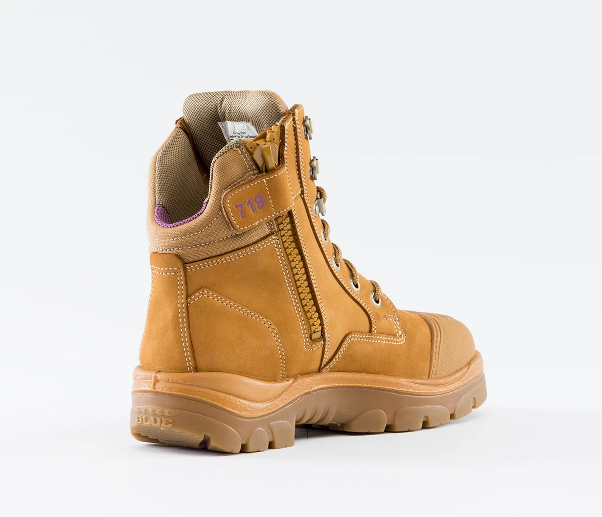 Steel Blue Ladies Zip Safety Boots with Scuff - 512719