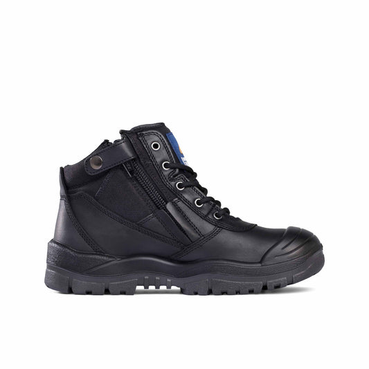 Mongrel Low Zipsider boot with Scuff Cap