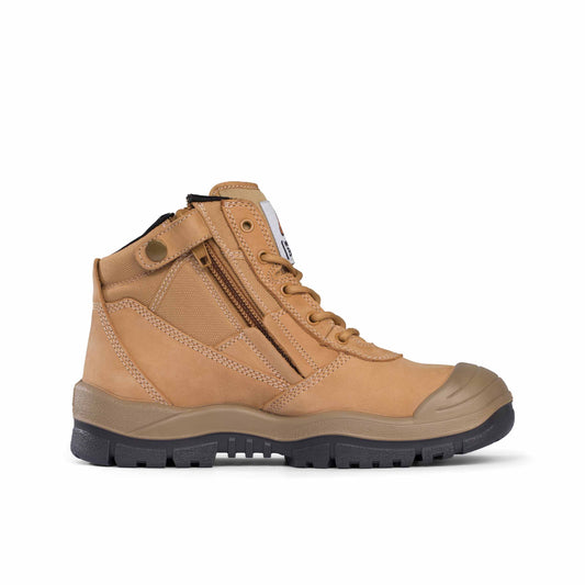 Mongrel Low Zipsider boot with Scuff Cap - Wheat 461050