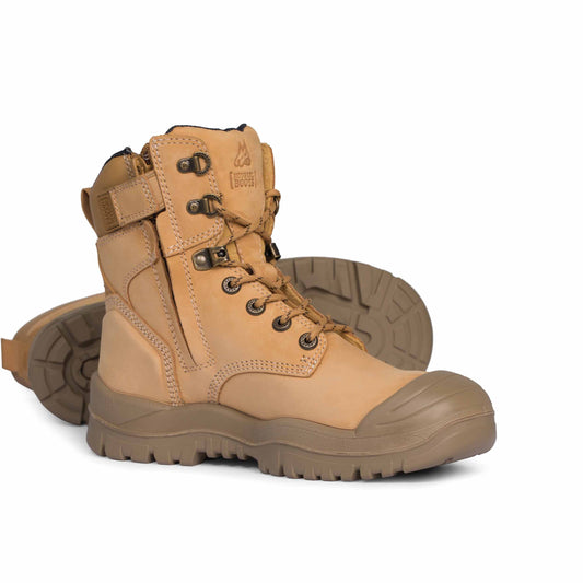 Mongrel High Cut Zip Sided Boots - Wheat - 561050