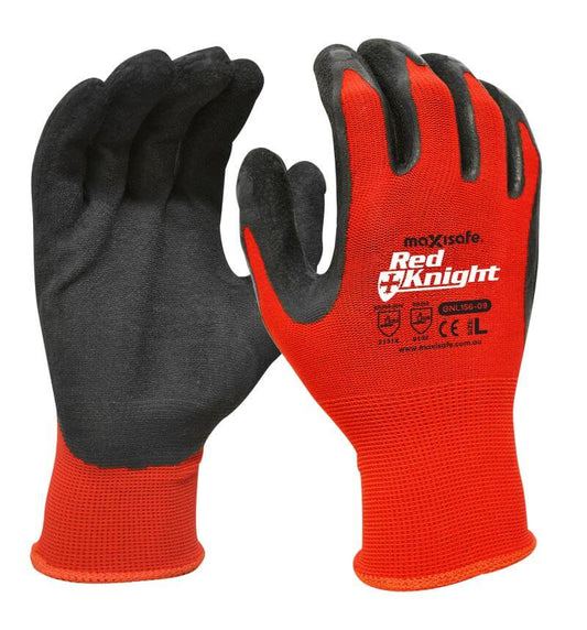 GNL156 - Maxisafe Red Knight Latex Gripmaster Glove