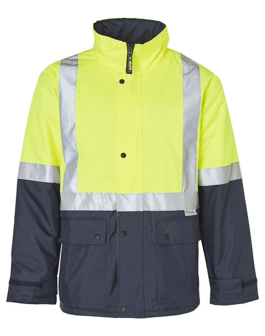 AIW Hi VIs Two Tone Rain Proof Jacket with Quilting