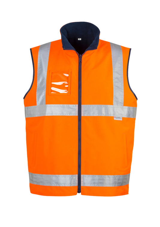 Syzmik Mens Hi Vis Lightweight Waterproof Vest